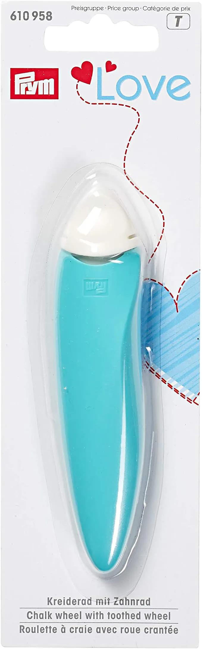 Ergonomisch krijtradeerwiel wit - Prym Love